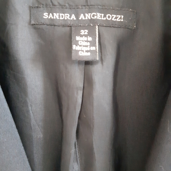💎 Sandra Angelozzi short black blazer - Picture 3 of 6